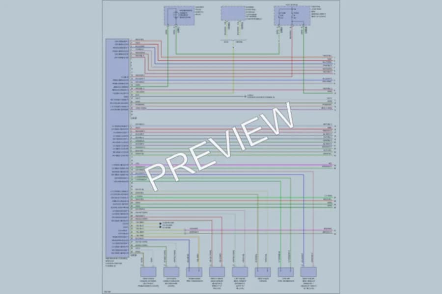 2005 LandRover LR3 Supplemental Restraints wiring diagram preview