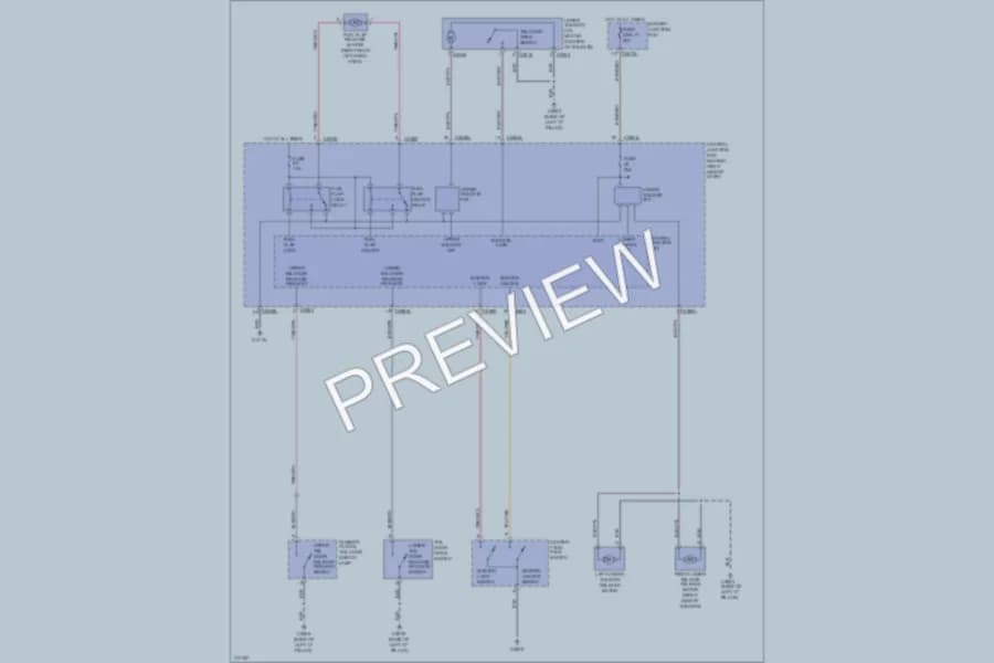 2005 LandRover LR3 Trunk Tailgate Fuel Door wiring diagram preview