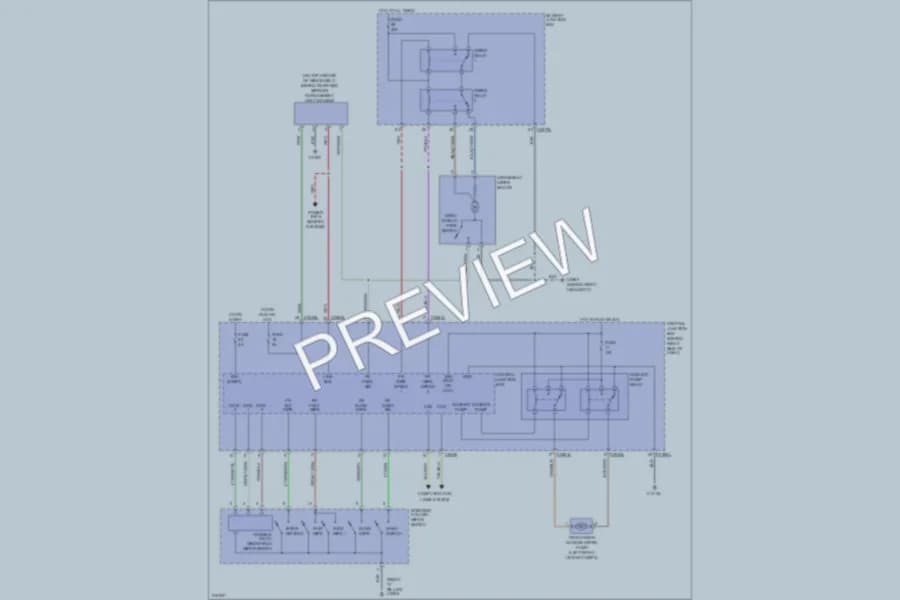2005 LandRover LR3 Wiper Washer wiring diagram preview