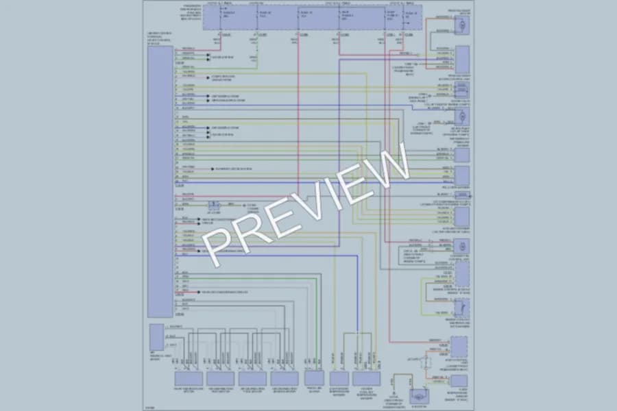 2005 LandRover RangeRover Air Conditioning wiring diagram preview