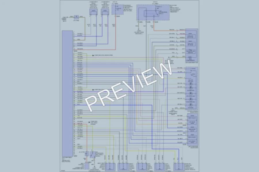2005 LandRover RangeRover Electronic Suspension wiring diagram preview