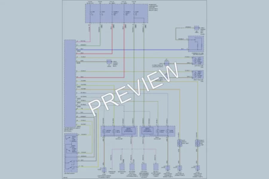 2005 LandRover RangeRover Headlights wiring diagram preview