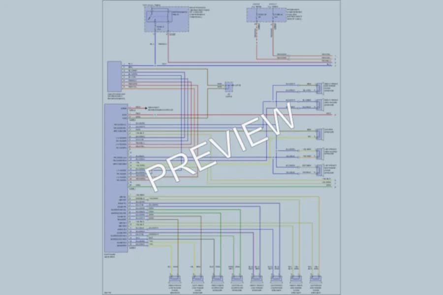 2005 LandRover RangeRover Radio wiring diagram preview