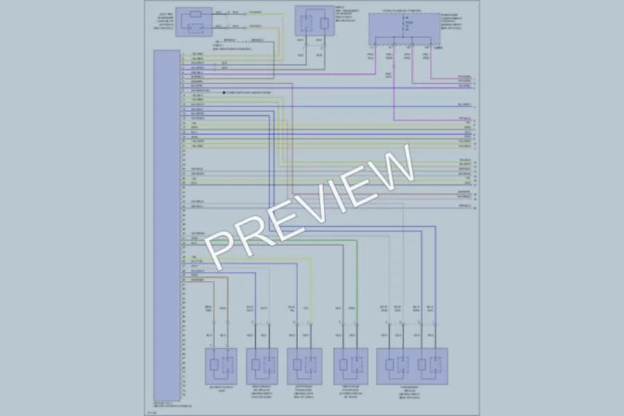 2005 LandRover RangeRover Supplemental Restraints wiring diagram preview