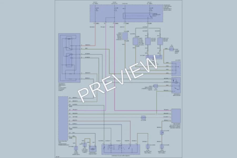 2005 LandRover RangeRover Wiper Washer wiring diagram preview