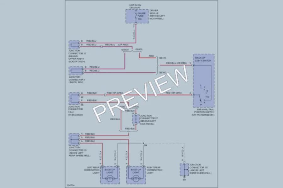 2005 Lexus GS300 Exterior Lights wiring diagram preview