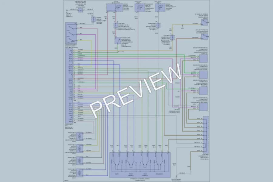 2005 Lexus IS300 Memory Systems wiring diagram preview