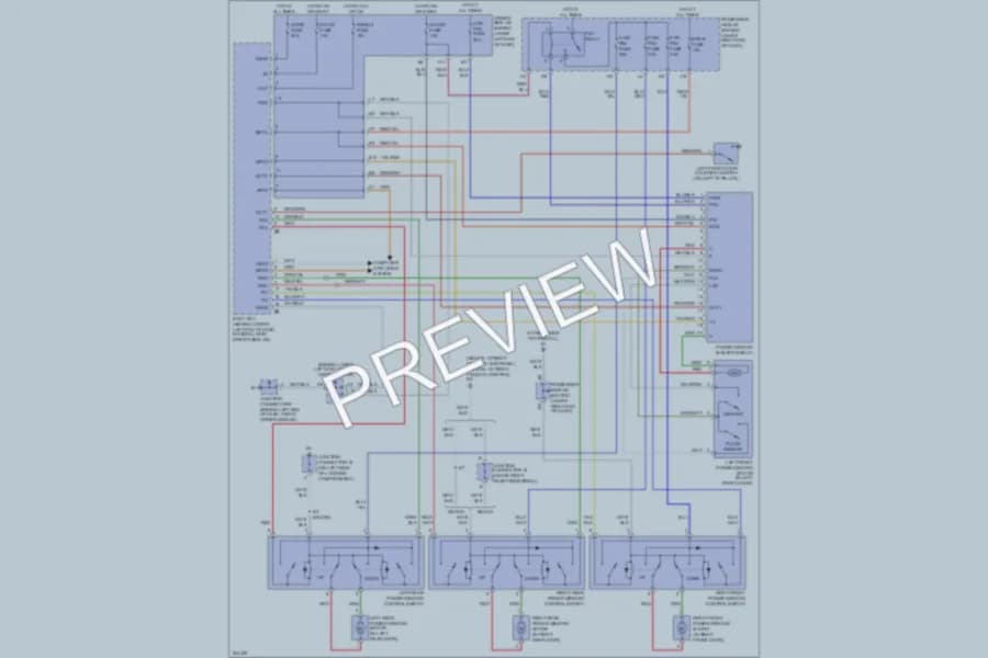 2005 Lexus IS300 Power Windows wiring diagram preview