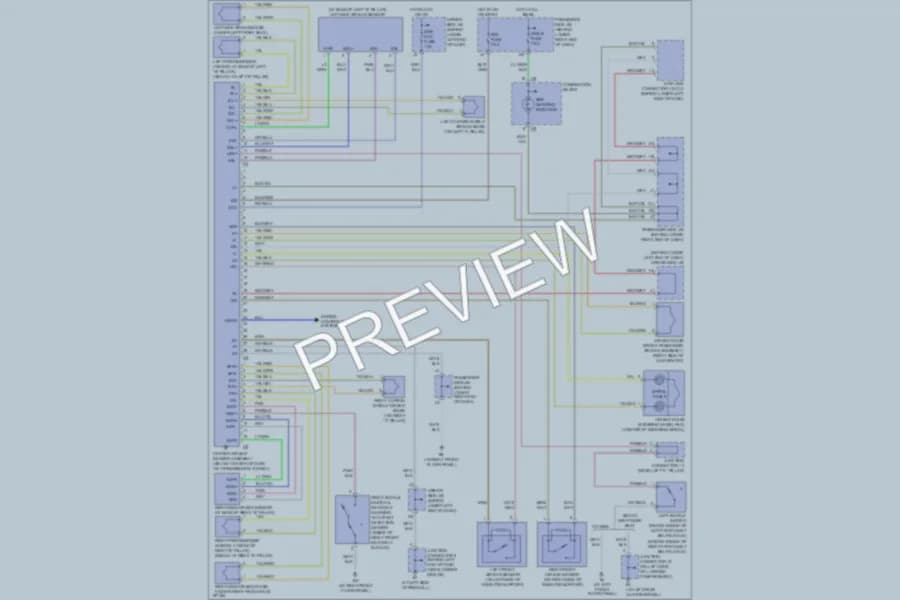 2005 Lexus IS300 Supplemental Restraints wiring diagram preview