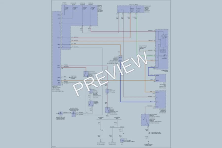 2005 Lexus IS300 Warning Systems wiring diagram preview