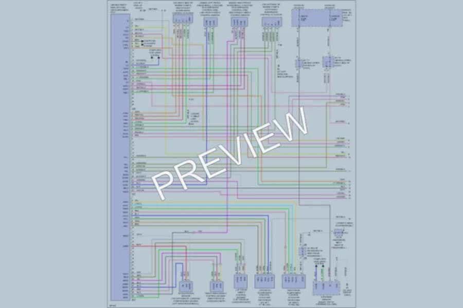 2005 Lexus LS430 Electronic Suspension wiring diagram preview
