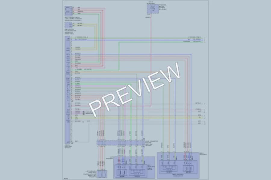 2005 Lexus LS430 Headlights wiring diagram preview