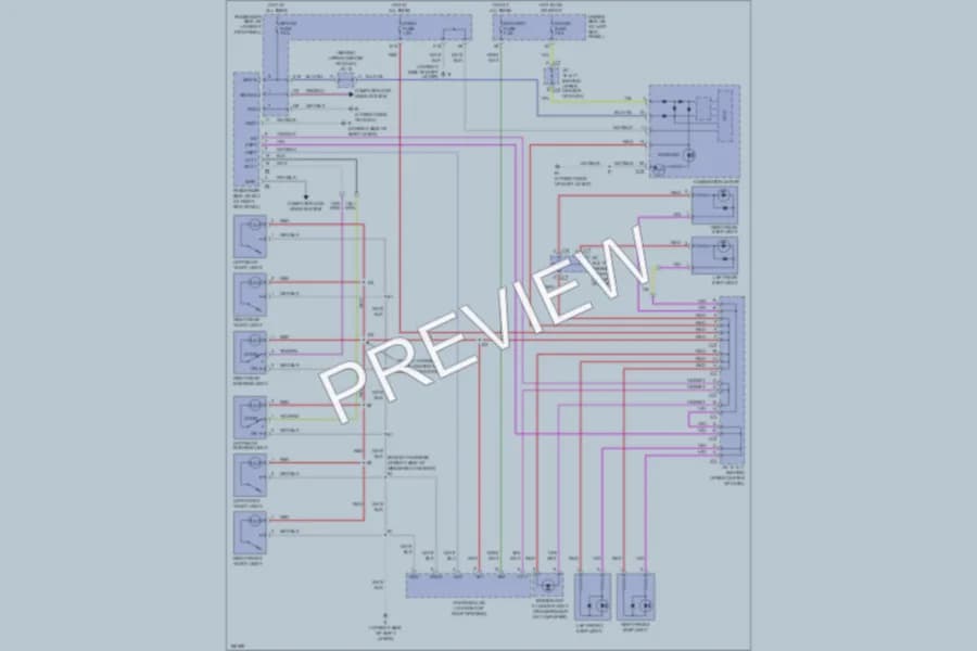 2005 Lexus LS430 Interior Lights wiring diagram preview