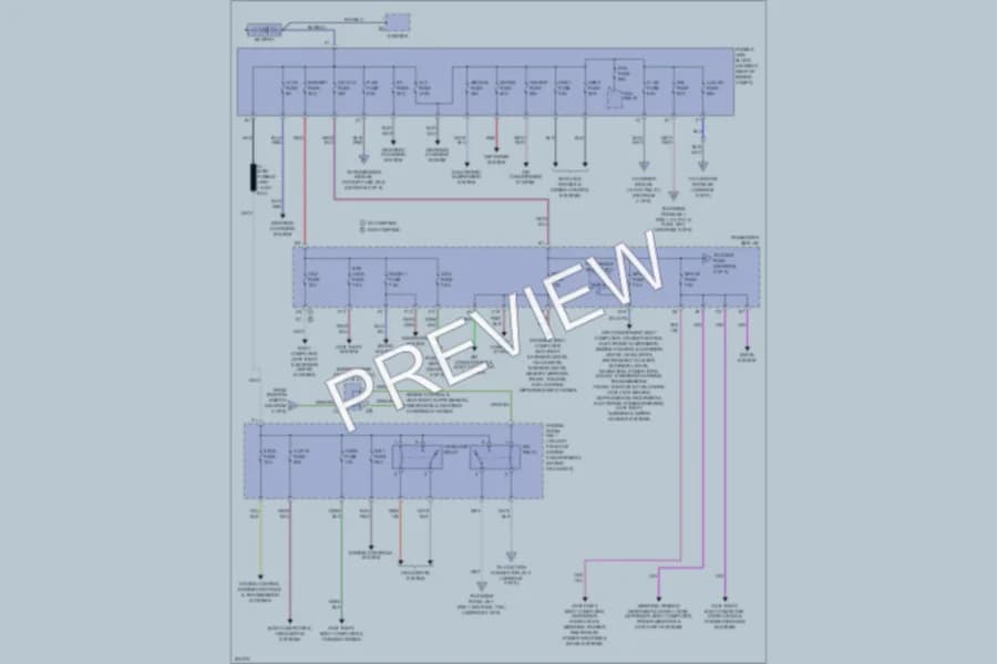2005 Lexus LS430 Power Distribution wiring diagram preview