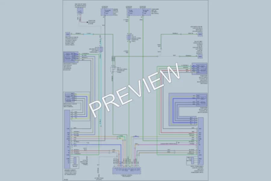 2005 Lexus LS430 Power Seats wiring diagram preview