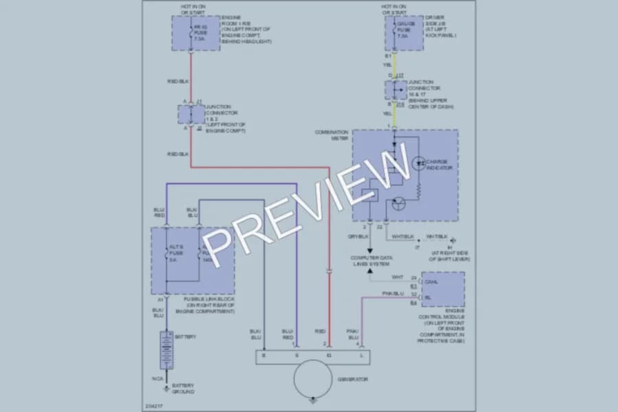 2005 Lexus LS430 Starting Charging wiring diagram preview