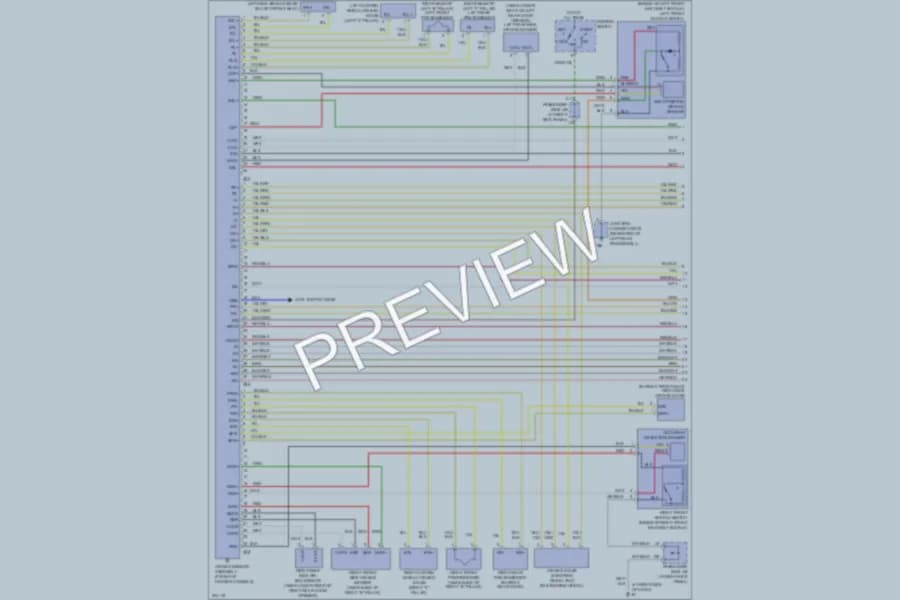 2005 Lexus LS430 Supplemental Restraints wiring diagram preview