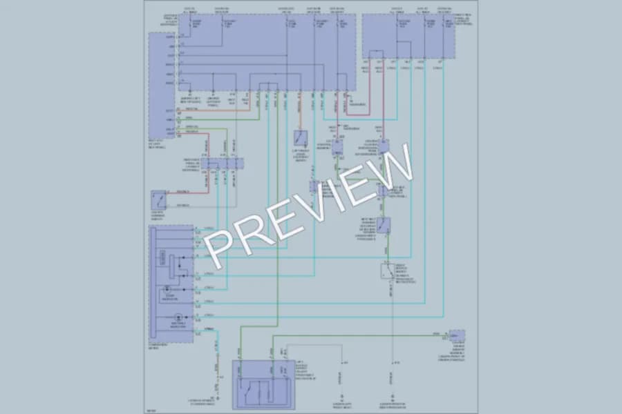 2005 Lexus LX470 Warning Systems wiring diagram preview