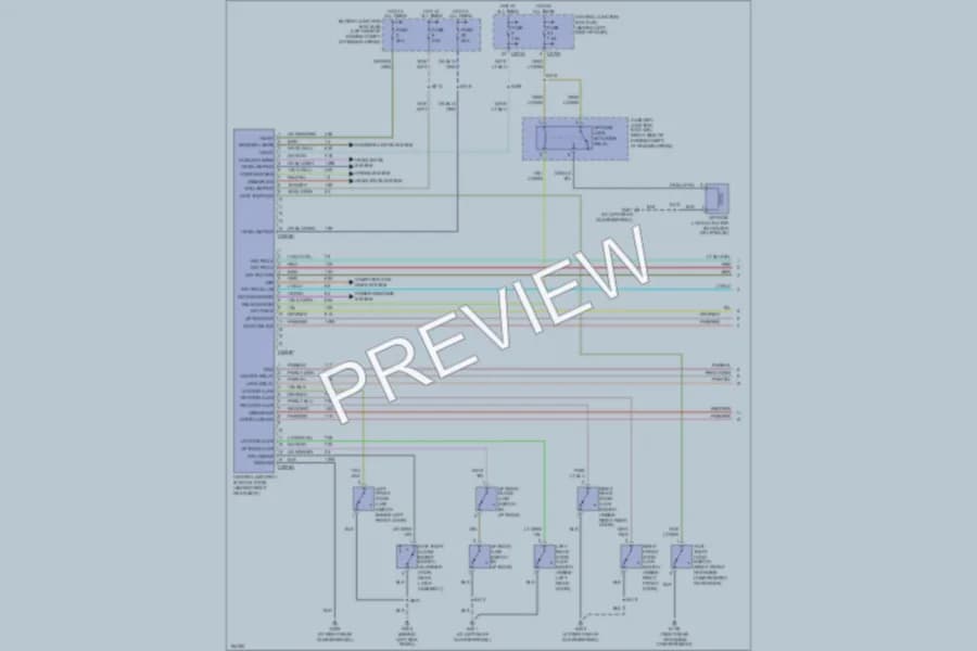 2005 Lincoln Aviator Anti Theft wiring diagram preview