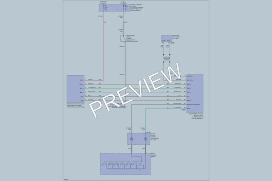 2005 Lincoln Aviator Cruise Control wiring diagram preview