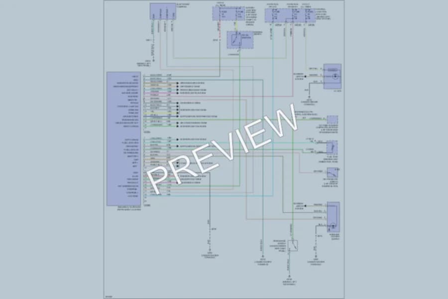2005 Lincoln Aviator Instrument Cluster wiring diagram preview