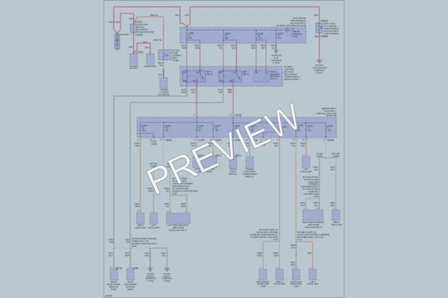 2005 Lincoln LS Power Distribution wiring diagram preview
