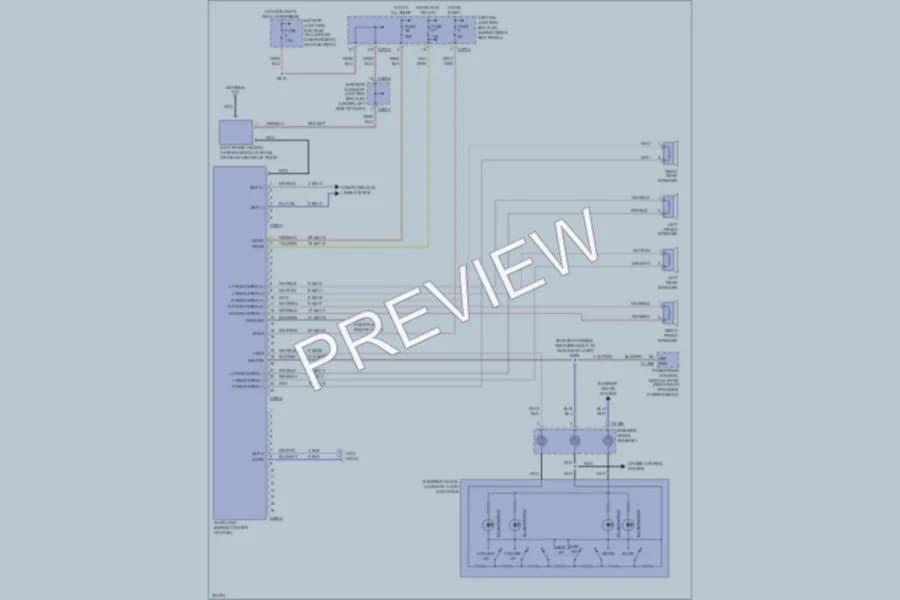 2005 Lincoln LS Radio wiring diagram preview