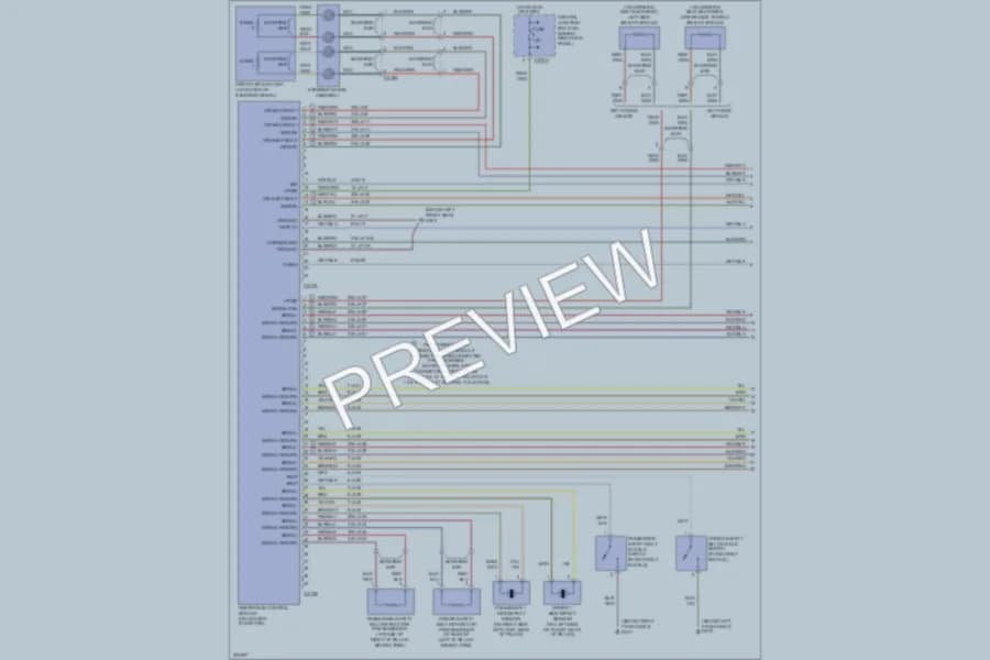 2005 Lincoln LS Supplemental Restraints wiring diagram preview