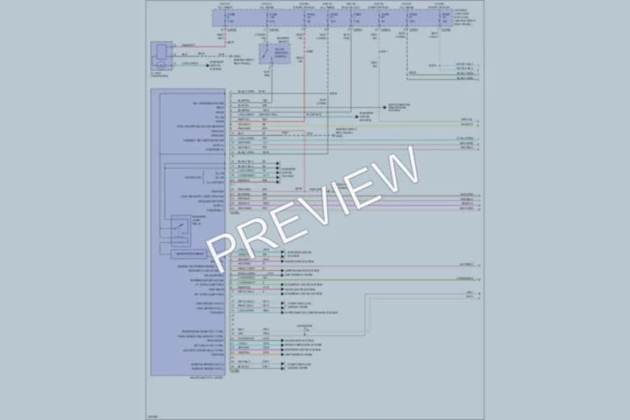 2005 Lincoln Navigator Instrument Cluster wiring diagram preview