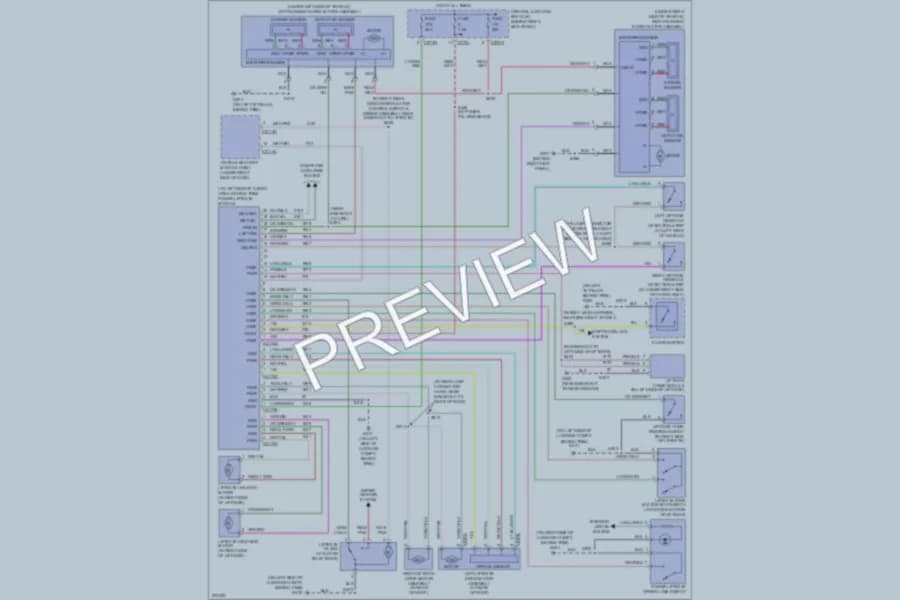 2005 Lincoln Navigator Trunk Tailgate Fuel Door wiring diagram preview