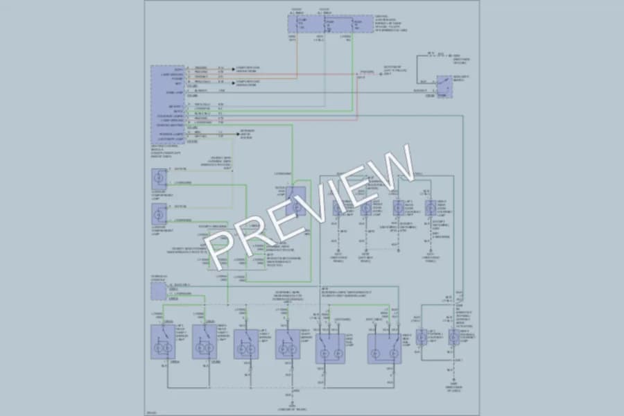 2005 Lincoln TownCar Interior Lights wiring diagram preview