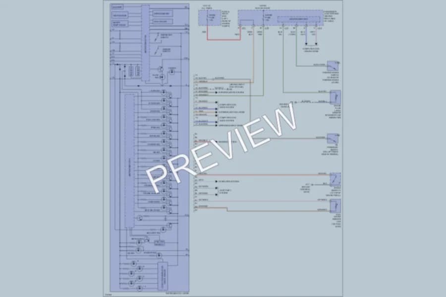 2005 Mazda 3 Instrument Cluster wiring diagram preview