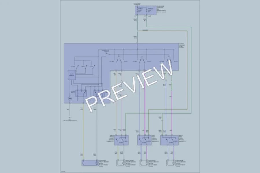 2005 Mazda 3 Power Windows wiring diagram preview