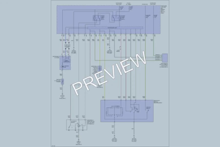 2005 Mazda 3 Wiper Washer wiring diagram preview
