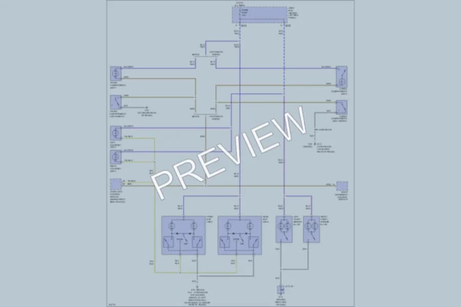 2005 Mazda 6 Interior Lights wiring diagram preview