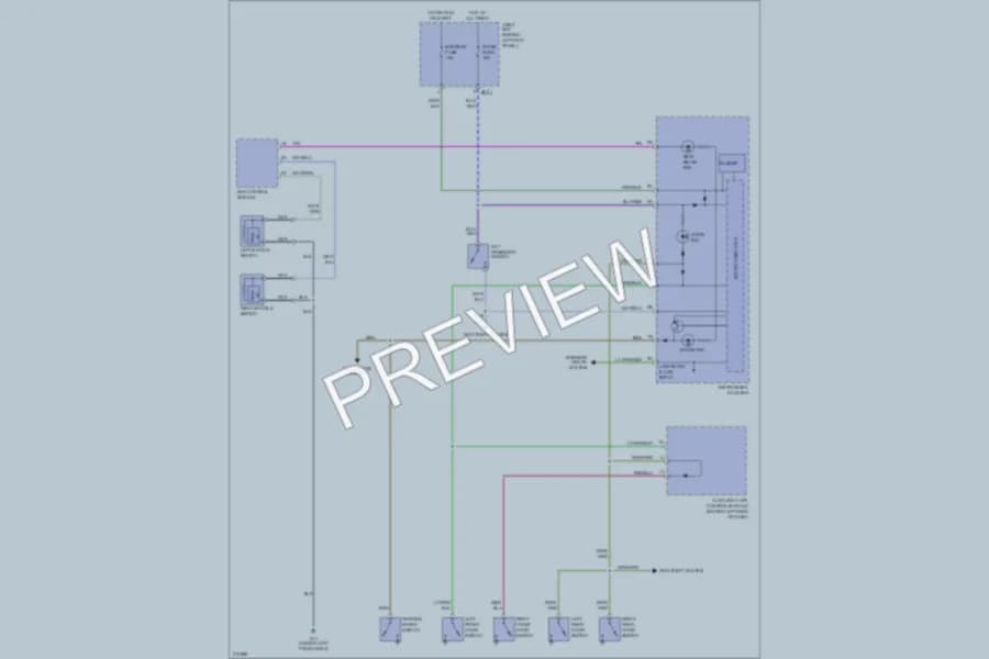 2005 Mazda 6 Warning Systems wiring diagram preview