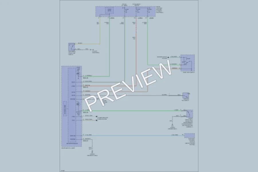 2005 Mazda B3000 Warning Systems wiring diagram preview