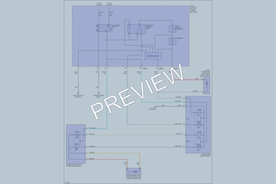 2005 Mazda B4000 Power Windows wiring diagram preview