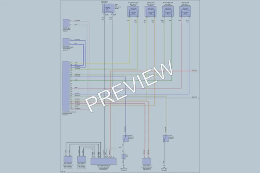 2005 Mazda MPV Supplemental Restraints wiring diagram preview