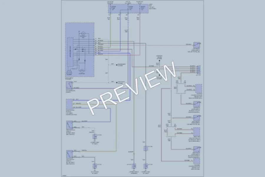 2005 Mazda MPV Warning Systems wiring diagram preview