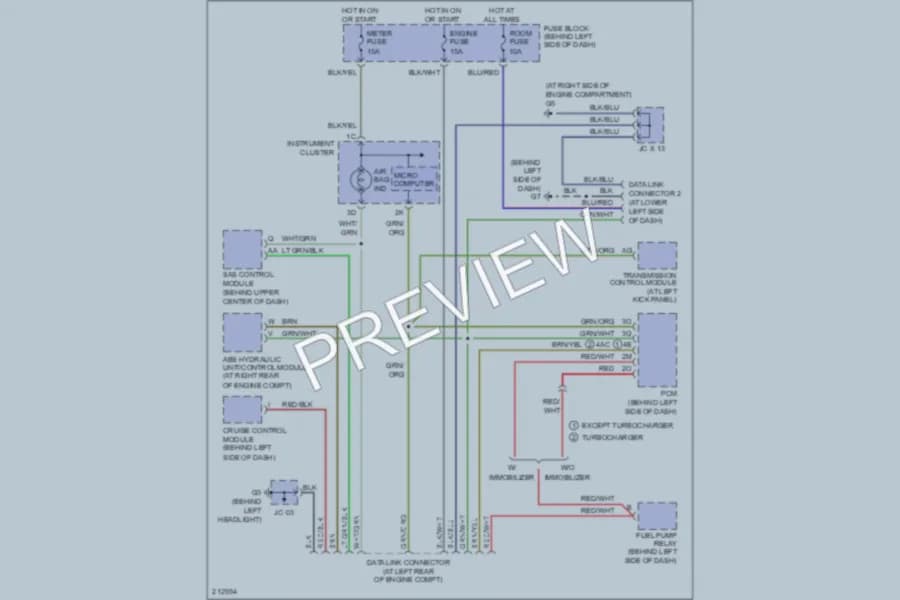 2005 Mazda Miata Computer Data Lines wiring diagram preview