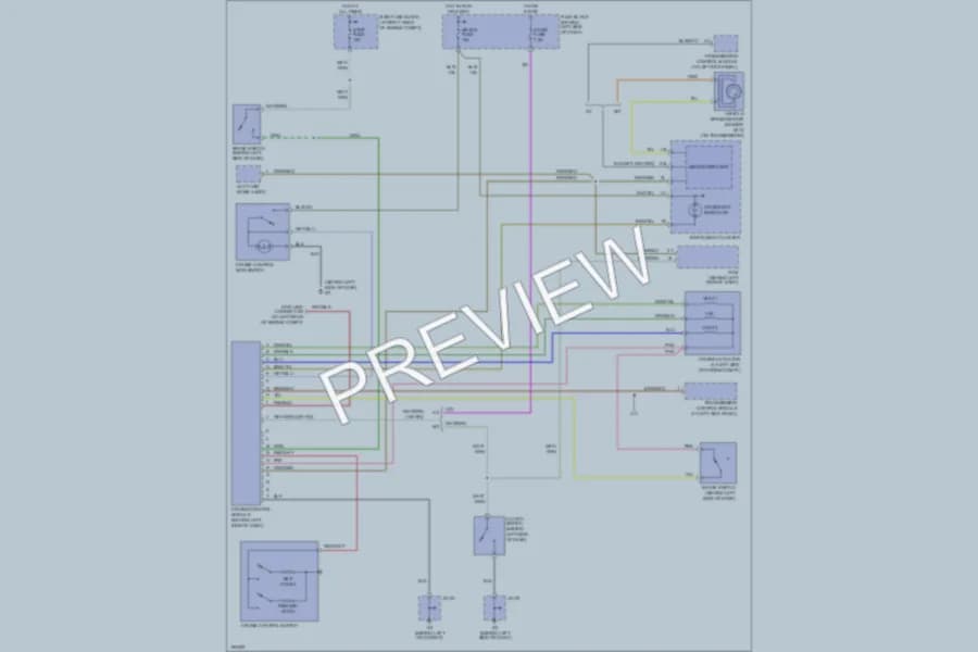 2005 Mazda Miata Cruise Control wiring diagram preview