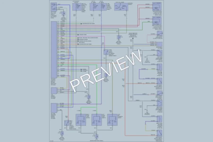 2005 Mazda RX8 Anti Theft wiring diagram preview