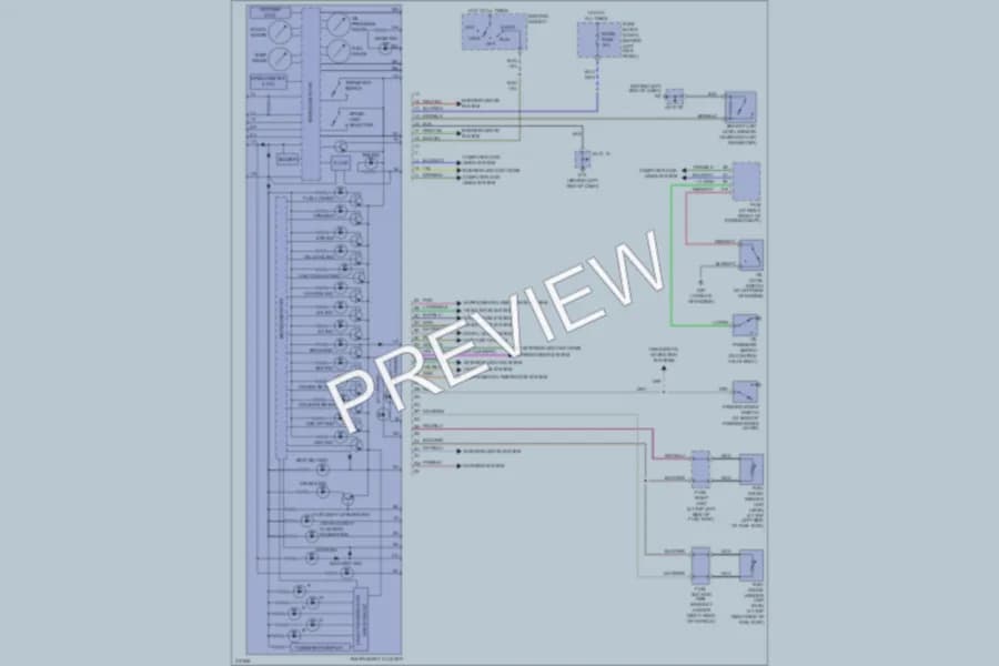 2005 Mazda RX8 Instrument Cluster wiring diagram preview