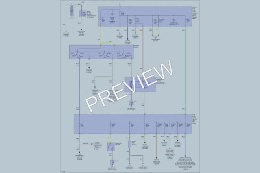 2005 Mazda RX8 Power Distribution wiring diagram preview