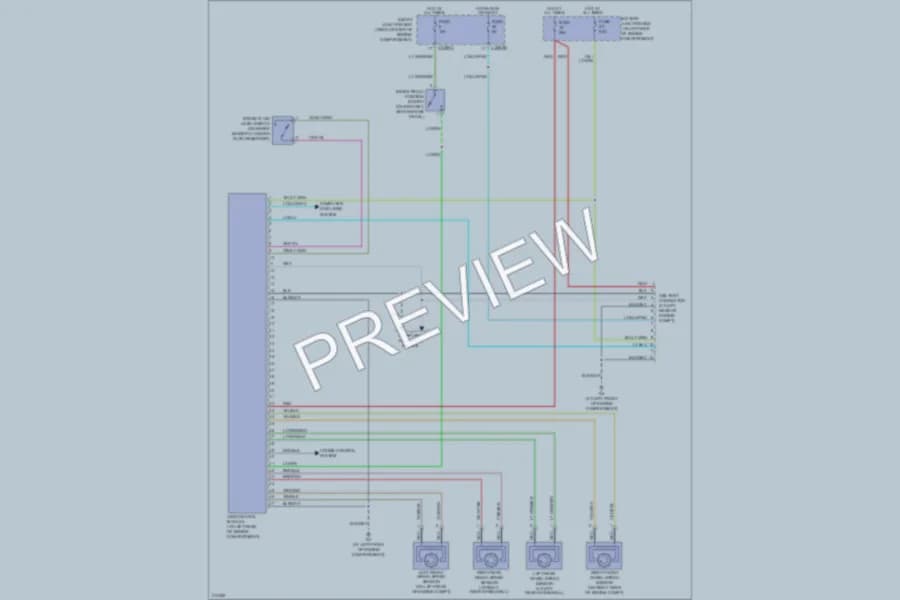 2005 Mazda Tribute Anti Lock Brakes wiring diagram preview