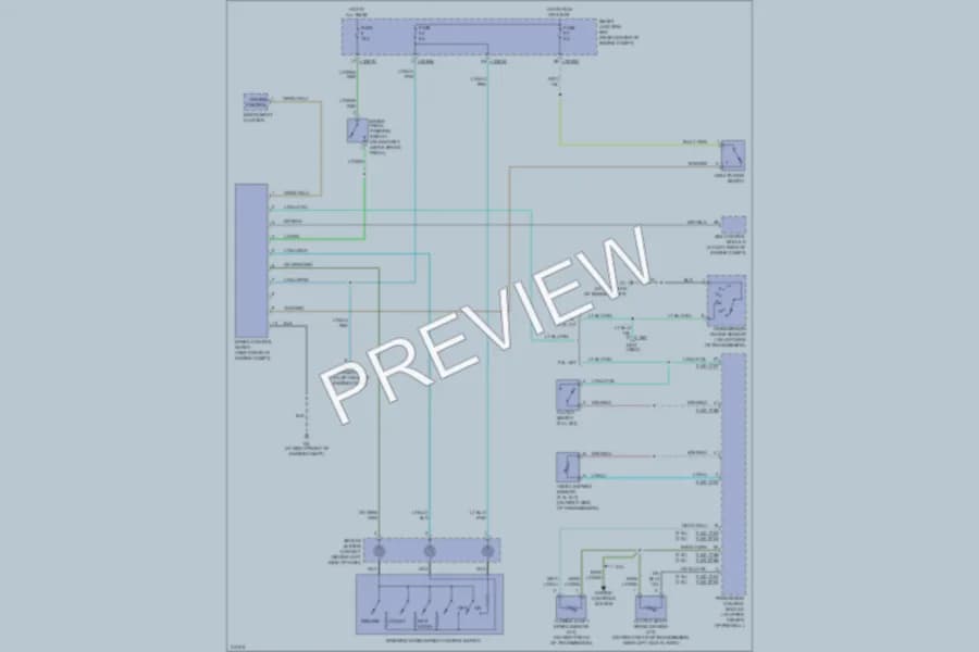 2005 Mazda Tribute Cruise Control wiring diagram preview