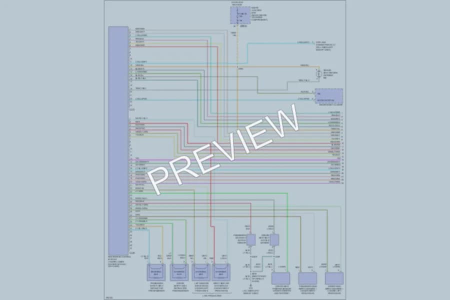 2005 Mazda Tribute Supplemental Restraints wiring diagram preview