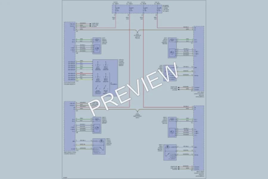 2005 MercedesBenz C230 Power Windows wiring diagram preview
