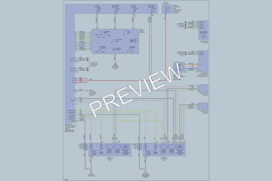 2005 MercedesBenz C240 Headlights wiring diagram preview